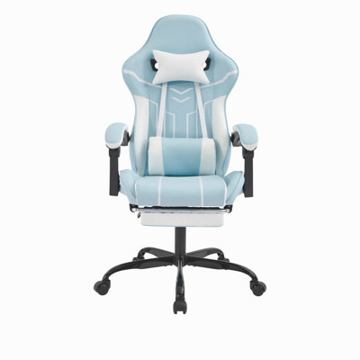 Gaming Chair, Computer Chair Ergonomic Chair With Footrest Office Chair Ergonomic Computer Chair With Lumbar Backrest