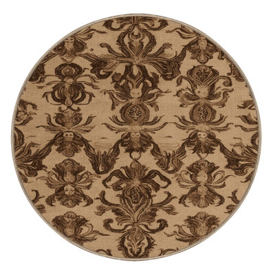 Machine Washable French Brown Area Rug