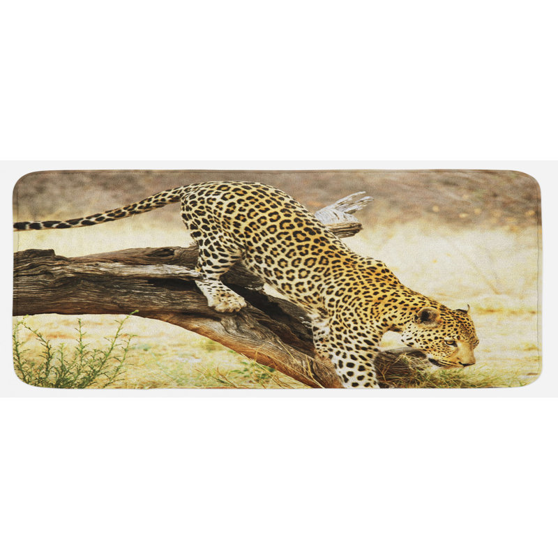 Tapis de cuisine safari