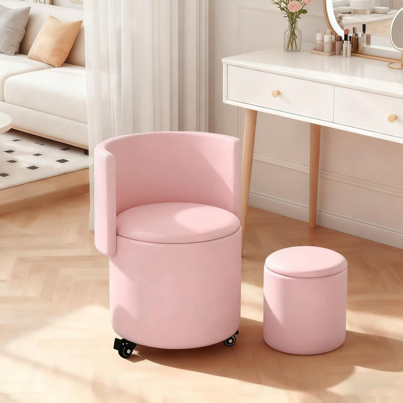 Side Chair, Pink