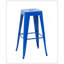 Tabouret à hauteur de comptoir 30 po, ensemble de 4 tabourets de bar en métal sans dossier, non empilable, amovible et facile à assembler, pour économiser de l'espace pour un îlot de cuisine / bar / café / salle à manger (bleu)-83002770-83002772-83002773