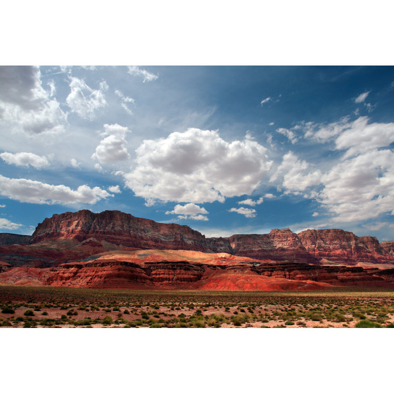 Cliff In Vermillion USA by Coleong - Wrapped Canvas Print, 30cm H x 46cm W