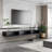 Fully Assembled 80" Handmade Floating TV Stand，Modern Wall-mounted Media Center with Flip-up Storage，Soft-close Doors，Solid Walnut Wood Veneer Finish