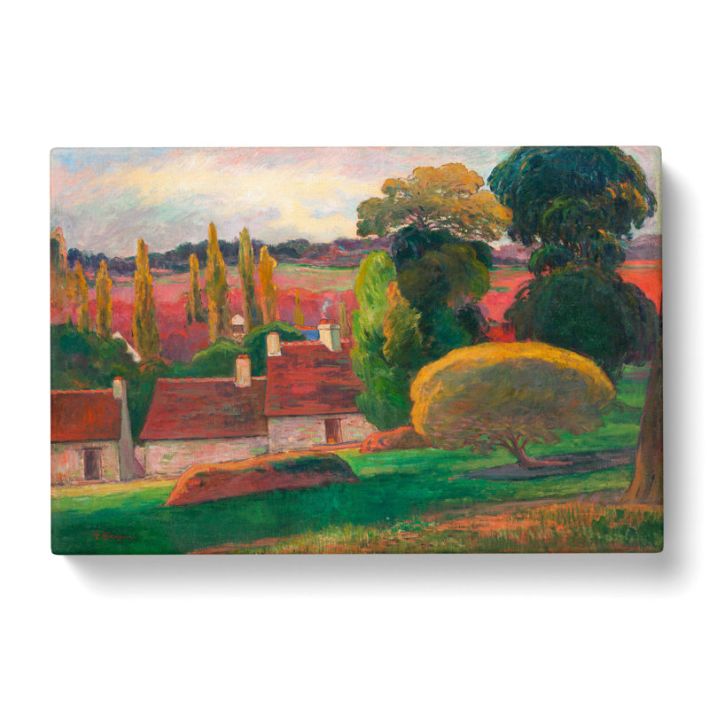A Farm In Brittany by Paul Gauguin - Wrapped Canvas Painting, 50cm H x 76cm W x 3cm D