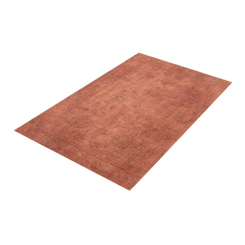 Tapis unique noué à la main 5 pi 1 po x 6 pi 9 po