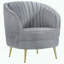 Chaise en velours Channel