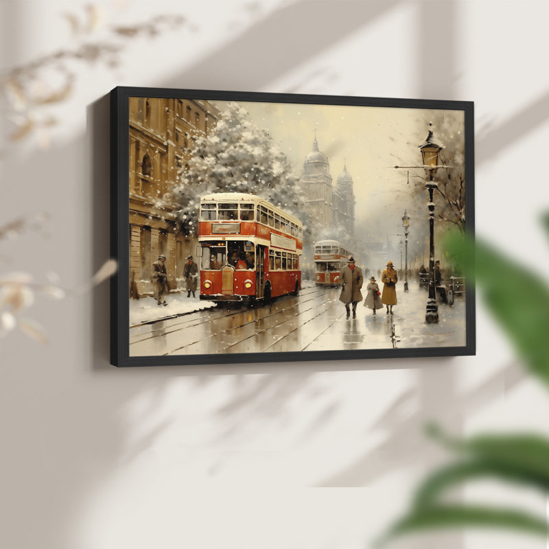 Chirstmas Art-CCCXXV -Framed Print - Restickable, H 8 po x l 10 po, Noir, noir, noir, noir