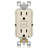 Leviton SmartlockPro 15 Amp 125 Volt Duplex Light Almond GFCI Outlet 5-15R 1 Pack