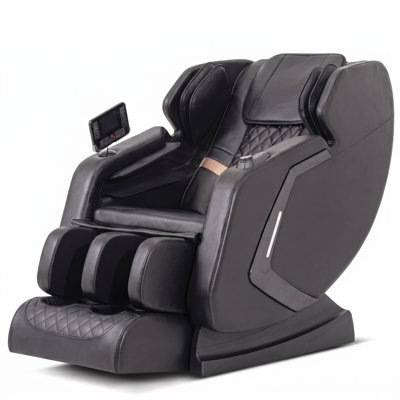 Shiatsu Massage Chair Recliner with Zero Gravity, 14 Rollers, Kneading and Tapping, Full Body Air Compression, Lumbar Heat Therapy, 5 Auto Programs, Bluetooth Speaker, Extendable Footrest, Foot Massager, 3 Intensity Levels, Onyx Black