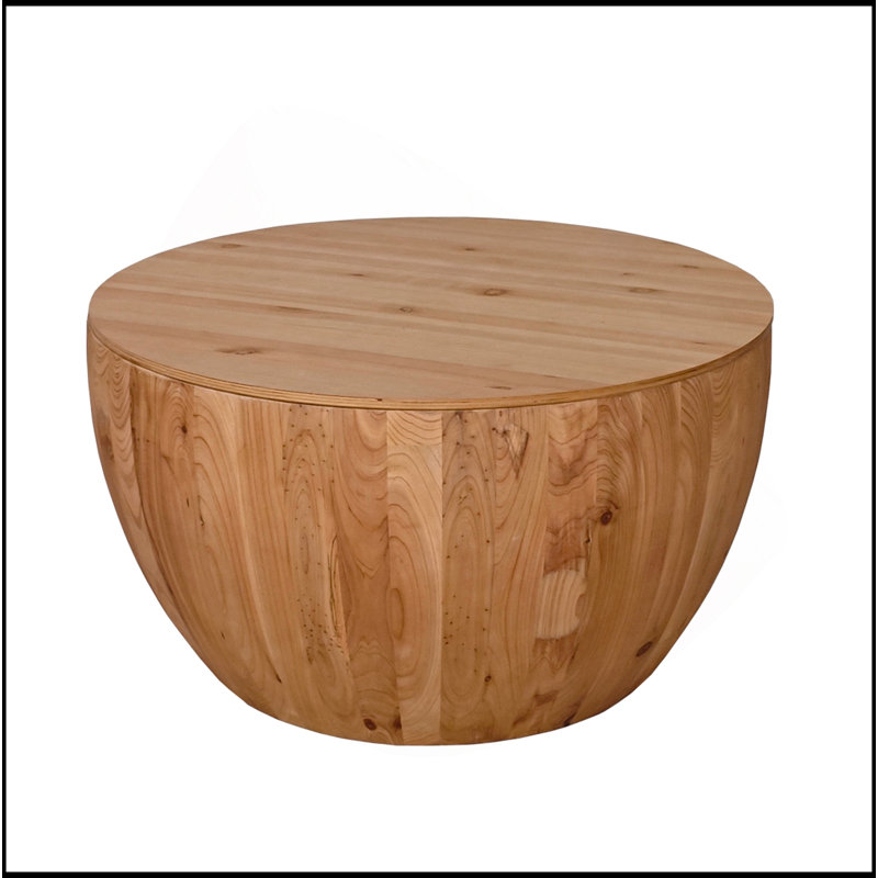 Table basse 31,50 "en forme de seau de style rétro pour bureau, salle à manger et salon
