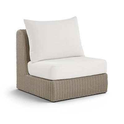 Chaise sans accoudoirs d'extérieur en oléfine Delmos