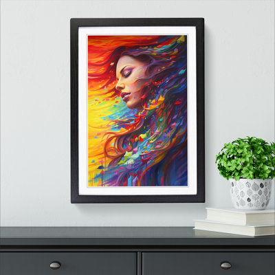 Rainbow Expressionism 1 Piece Single Picture Frame Wall Art