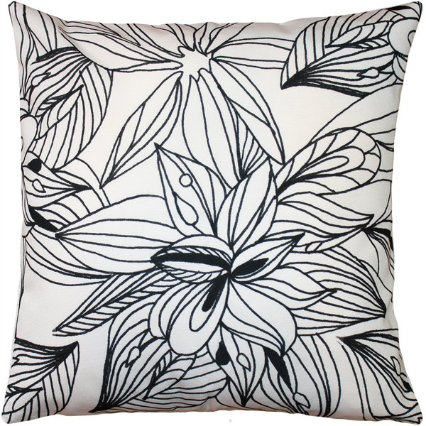 Coussin Pen and Ink Flowers