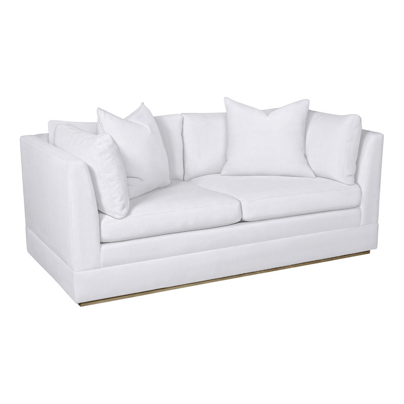 Thom Filicia Home Tufted Loveseat, Navada Snow, Hampton