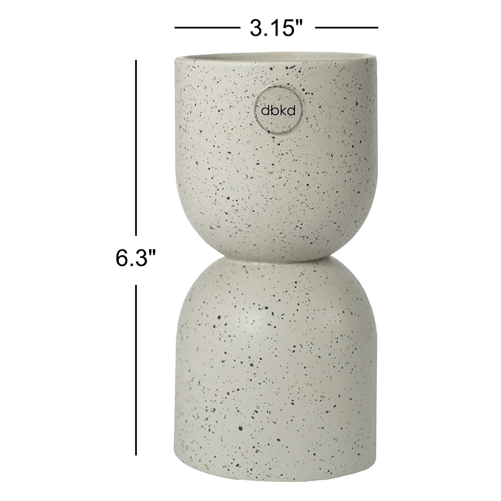 Tealight Candle Holder, 6.3" H x 3.15" W x 3.15" D