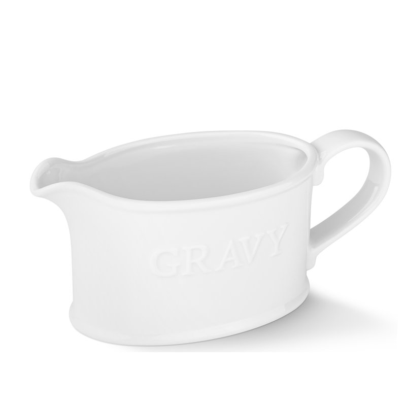 Saucière en céramique Kook, 18 oz, blanc, 18 oz