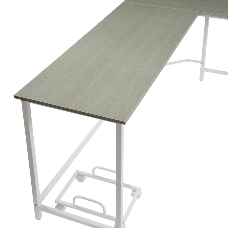 Bambina Gray & White Finish Computer Desk