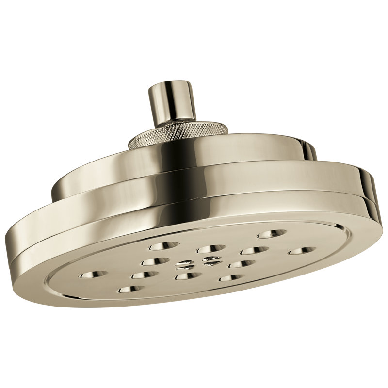 Litze® 4-Function Raincan Showerhead with H2OKinetic® Technology, Polished Nickel