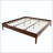 15 Inch High King Size Solid Bamboo Platform Bed with Metal Support-1469830967-1469830963