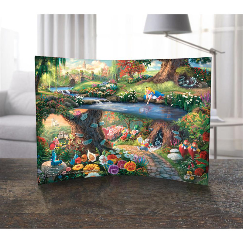 Disney Alice au pays des merveilles, impression acrylique incurvée
