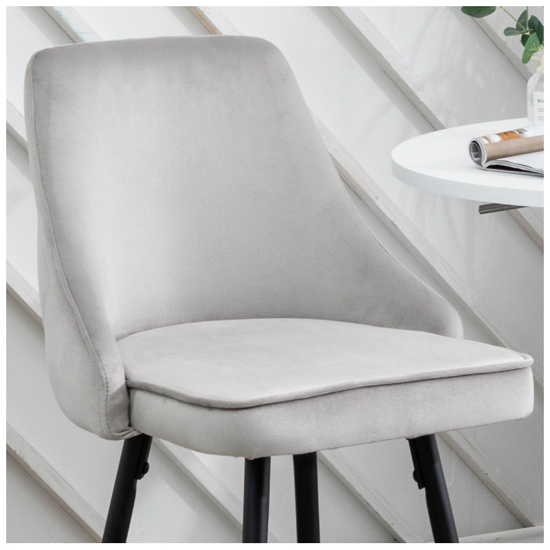 Courtdale Upholstered Counter Stool, Black, Gray/Black