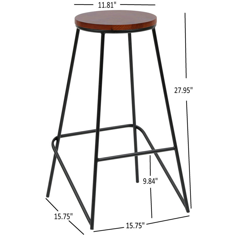 Ensemble de 4 tabourets de bar Irby