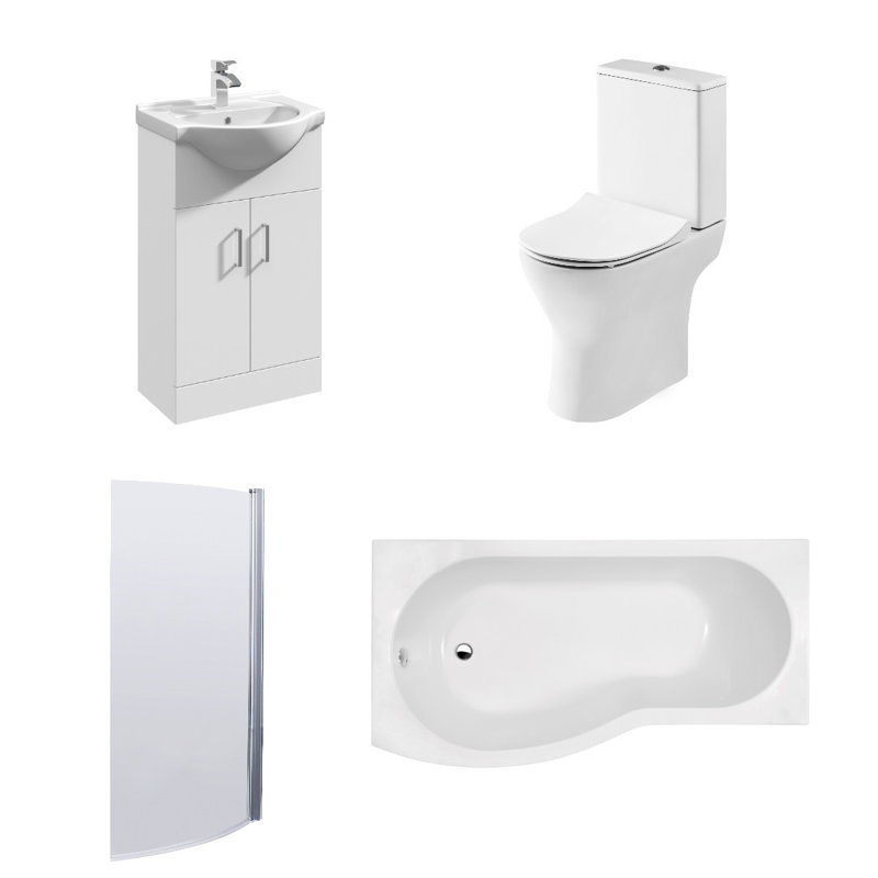 Bathroom Suite, Left-Handed