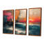Ensemble de reproductions d'art mural «White Waves Wild Waves Vintage Collage» - plage et océan-108456344-108456345