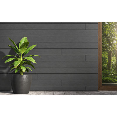 Système de revêtement d'extérieur 101,5 po x 5,5 po, panneau de revêtement composite, système de revêtement mural, résistant aux intempéries et aux rayons UV