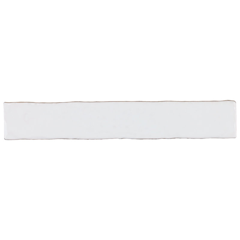 Virtuo 1.45 in. x 9.21 in. Crackled Ceramic Subway Wall Tile (4.65 Sq. Ft. / Case), Matte White