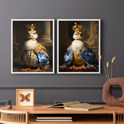 ANIMALS Series CCV - reproduction encadrée de qualité supérieure - prête à être accrochée - aucun clou requis - aucun clou requis