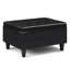 Harrison 34"W Upholstered Coffee Table Storage Ottoman with Tufted Lift Top