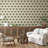 Retro Tiki Palm Trees - Linen Wallpaper