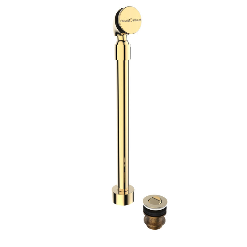 Freestanding Leg Tub Drain, Polished Brass