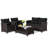 Anaan 8 - Person Patio Conversation Set with Cushions-1349233271