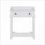 Ensemble de mobilier de chambre à coucher, grand lit 4 pièces rétro avec tables de chevet et amp; Banc, blanc neige | Bois