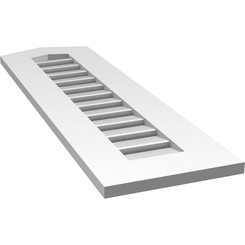Ventilé à pignon en uréthane fonctionnel à hauteur de crête fonctionnelle 4/12, brun clair apprêté, 4/12