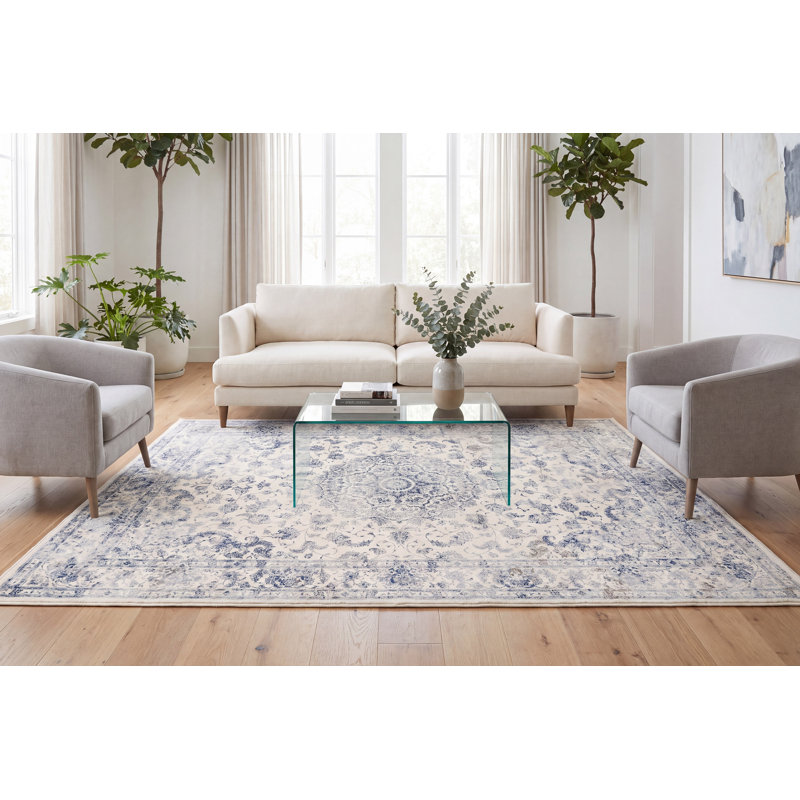 Attell Floral Indoor Rug, Rectangle 5'3" x 7'7"