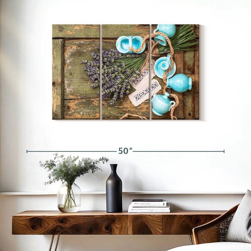 Harnek Rustic Lavender, 24" H x 38" W