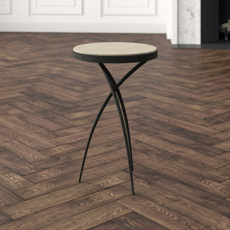 Tripod Table w/Grey Marble Top-Sm
