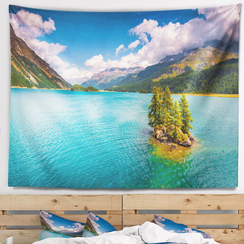 Tapisserie en polyester avec accessoires de suspension inclus, H 50 po x l 60 po