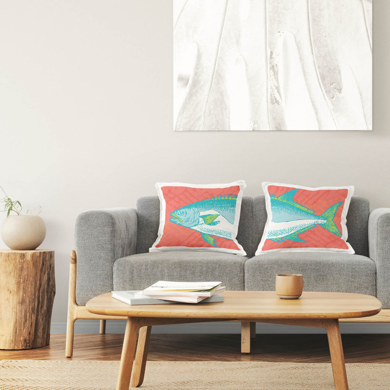 Polyester Throw Square Pillow Cover & Insert