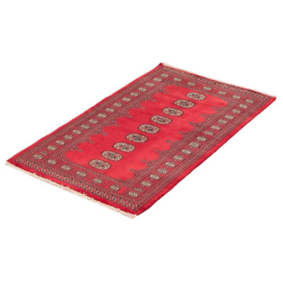Mosha One-of-a-Kind 3'1" X 4'10" New Age Wool Area Rug in Red