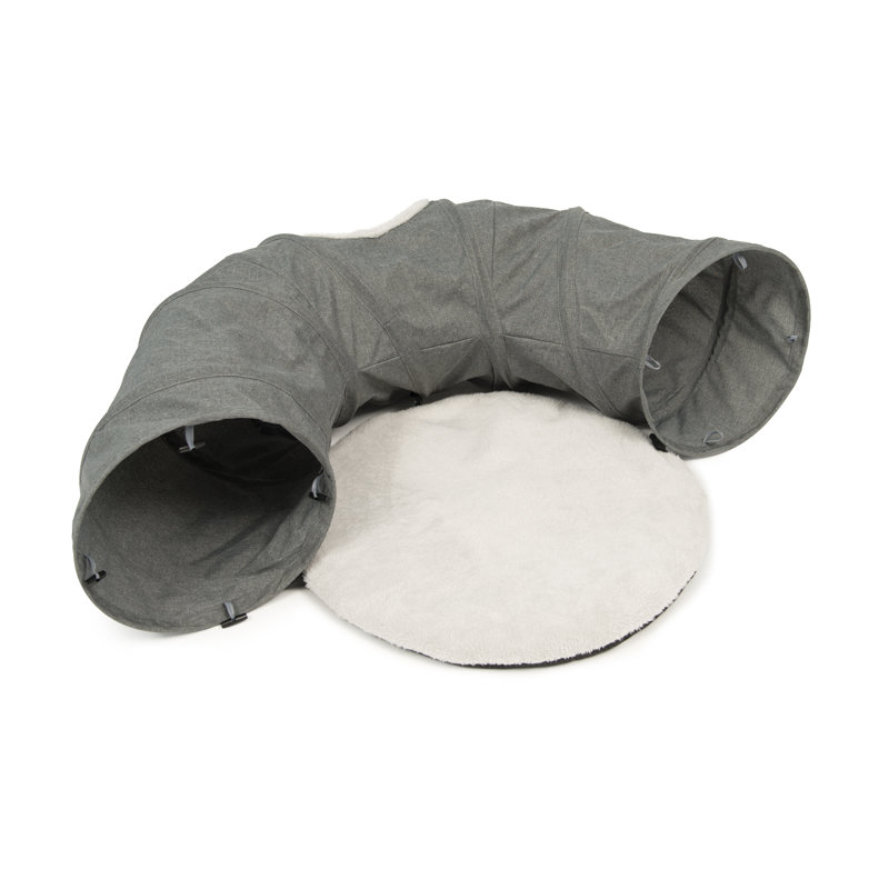 Tunnel Catit Vesper avec lit à coussins, Gris