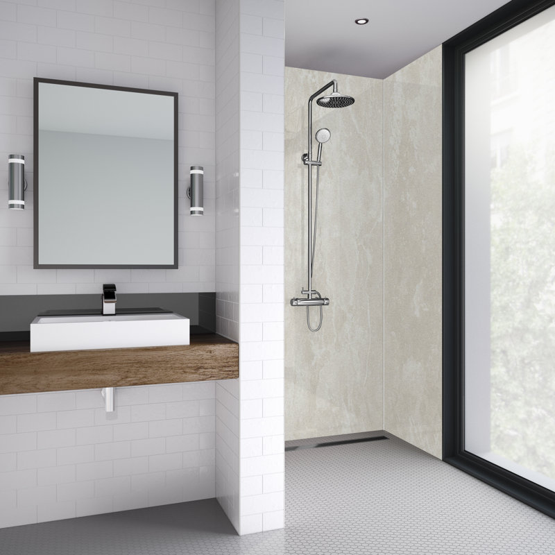60mm 59mm W x 242mm H Decorative Wall Panel with Glass