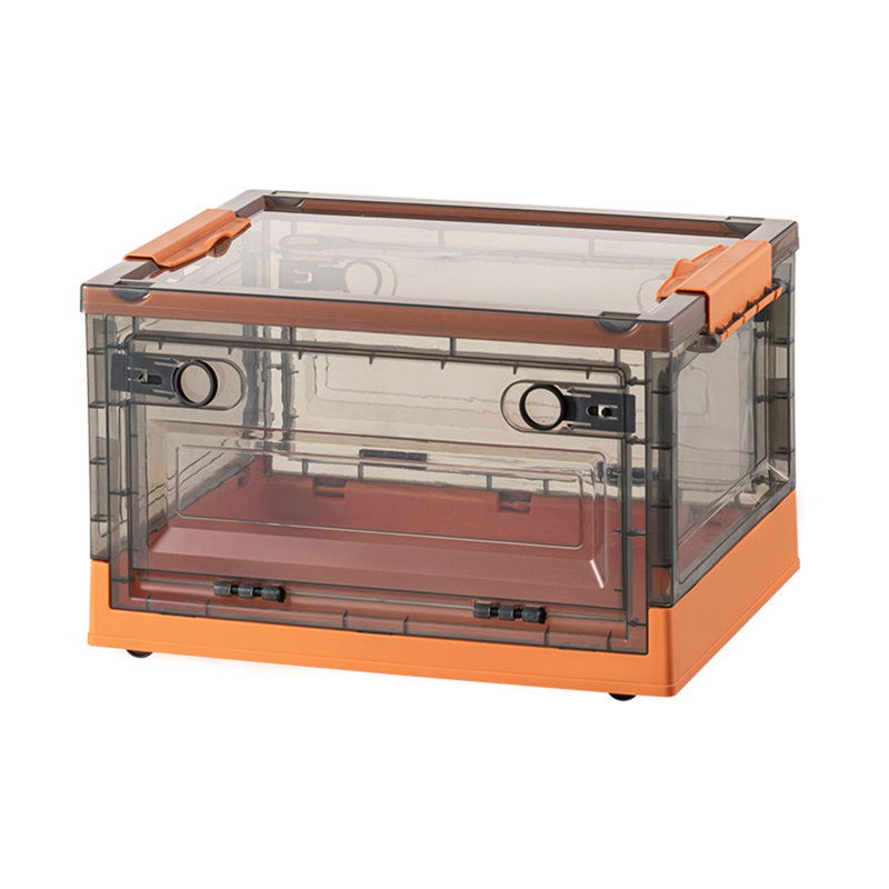 Boîte de rangement pour vêtements avec couvercle, Orange