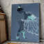 «Ballet Dancer Gallery», toile tendue sur fond blanc et bleu-1826414172
