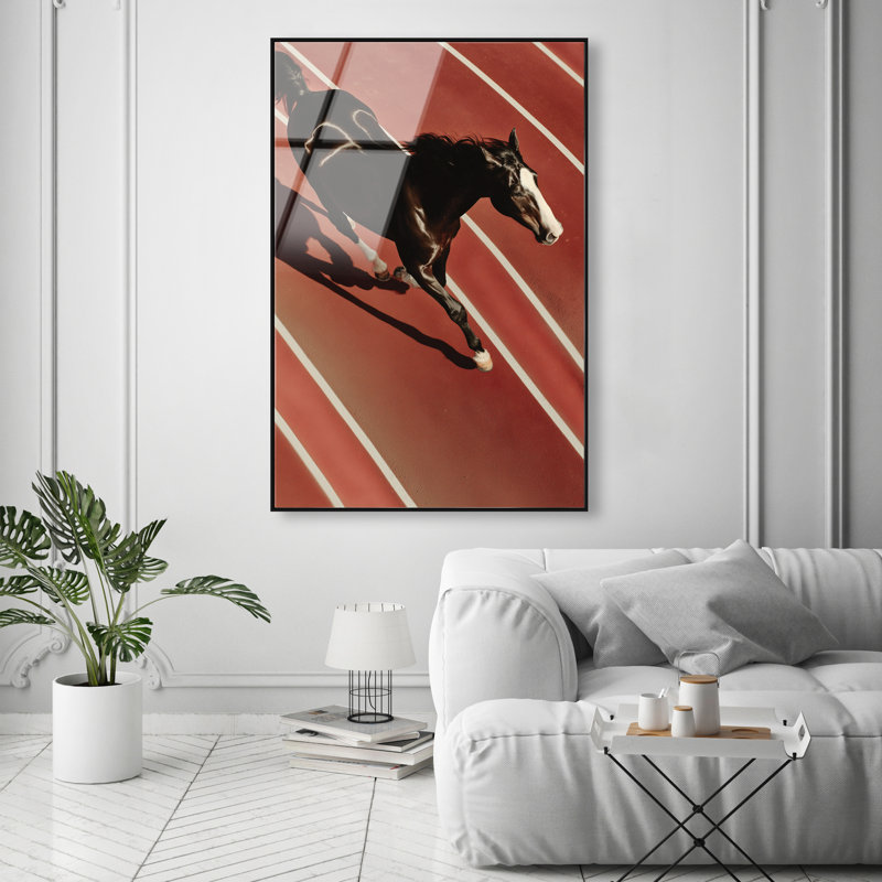 Velocity Vector Print, 37"H x 25"W, Black Floater Frame