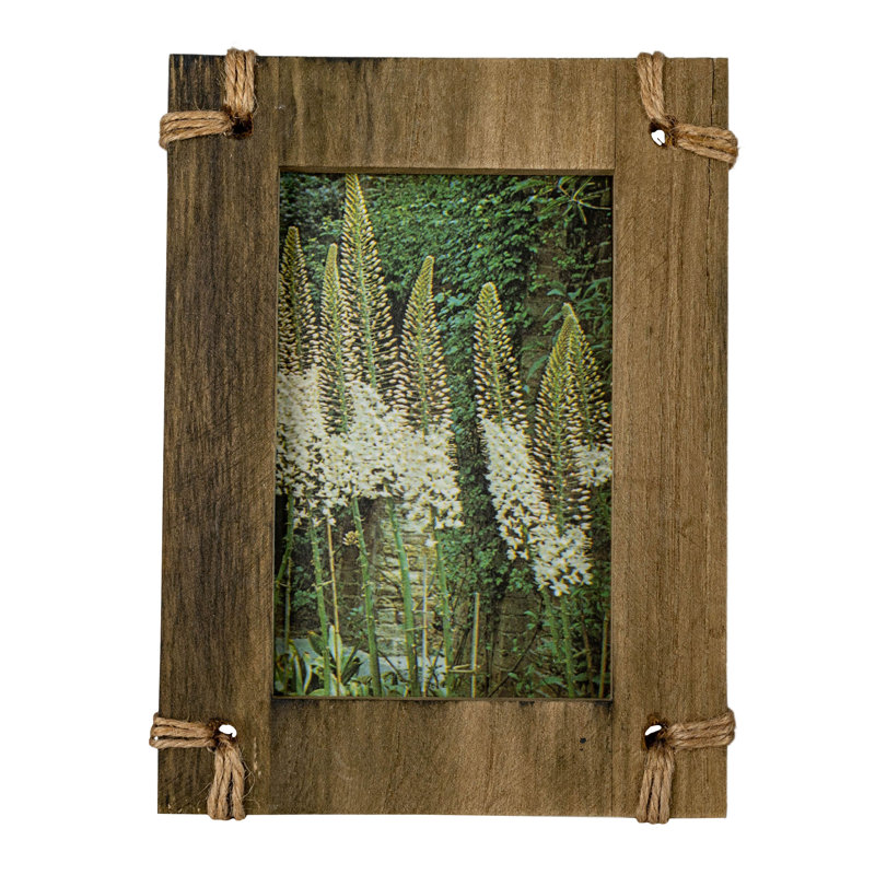 Classic White Wood Tabletop and Wall Photo Frame