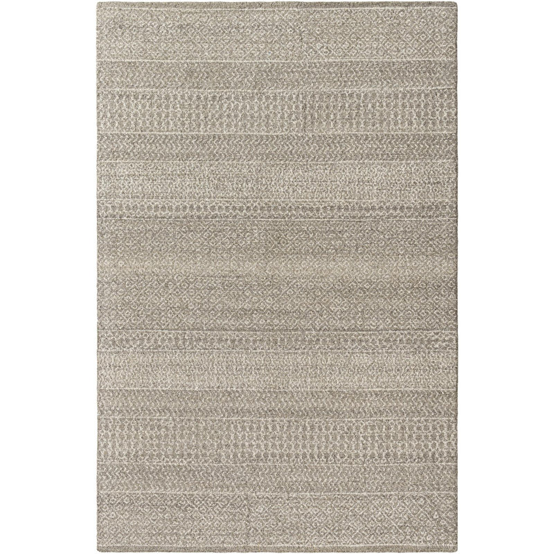 Elmina Rectangle Wool Area Rug, Rectangle 2' x 3'